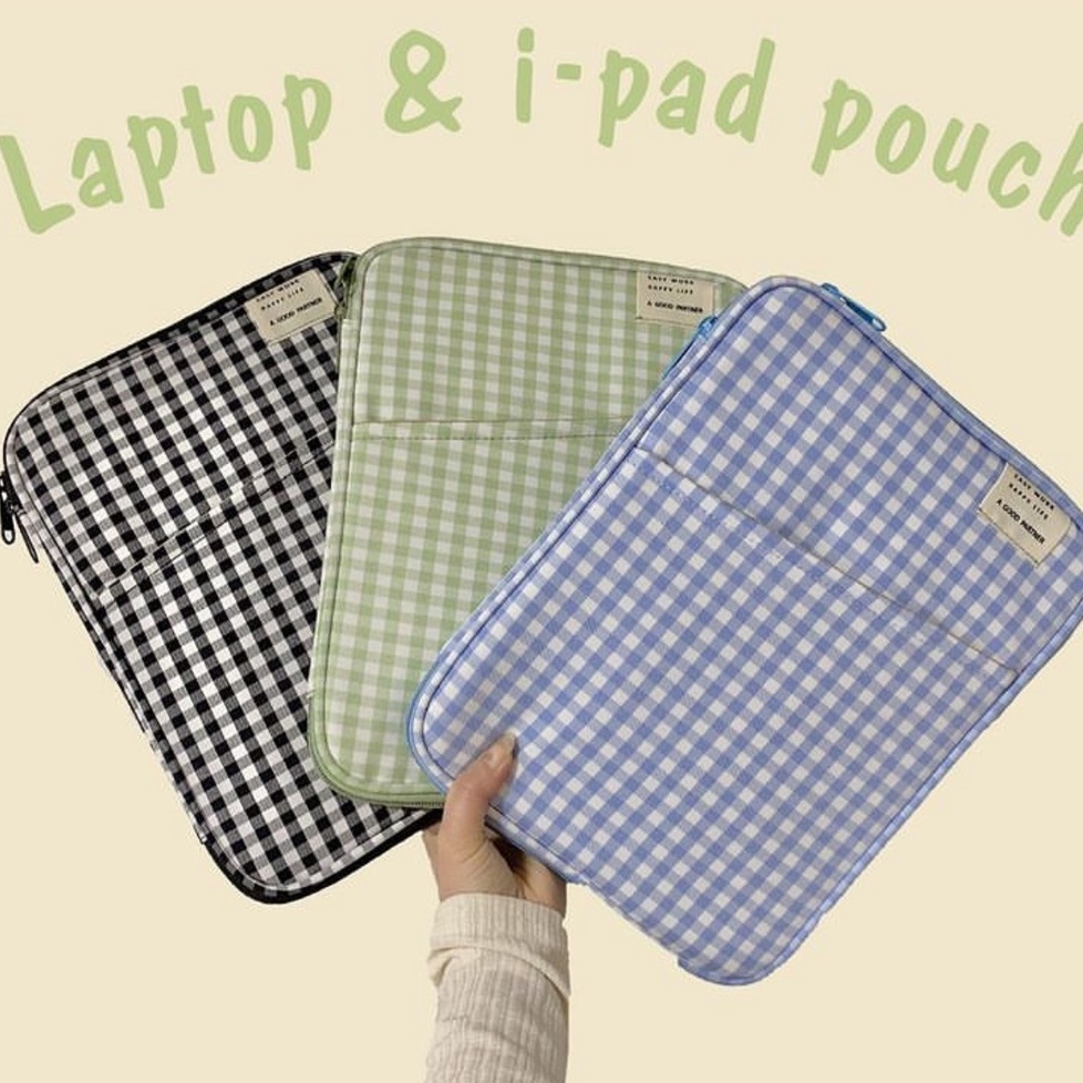 กระเป๋าสำหรับไอแพด Air5 Air4 Pro11 10.9 Gen8 Gen9 10.5 9.7 เคสสำหรับไอแพด soft case กระเป๋าtablet ลายสก๊อด