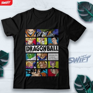 [COD]เสื้อยืดแขนสั้น พิมพ์ลายอนิเมะ Dragon Ball Z Cell Saga Goku Vegeta Cell Gohan Piccolo Krillin สําหรับผู้ชายS-5XL