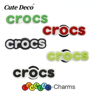 【Cute Deco】ป้ายแท็กรองเท้าน่ารัก (9 แบบ) สีขาว ตัวอักษรสีดํา / สีแดงมาร์กรองเท้า / กระดุม Crocs / Jibbitz Croc น่ารัก / วัสดุเรซิน เสน่ห์ สําหรับอุปกรณ์เสริมรองเท้า