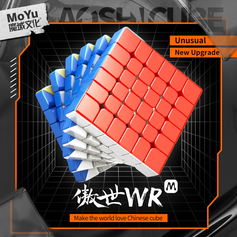 Moyu Aoshi WRM Magic Cube 6x6 ของเล่นคลายเครียด มืออาชีพ ไร้สติกเกอร์ Aoshi WR M Cubo Magico Puzzle