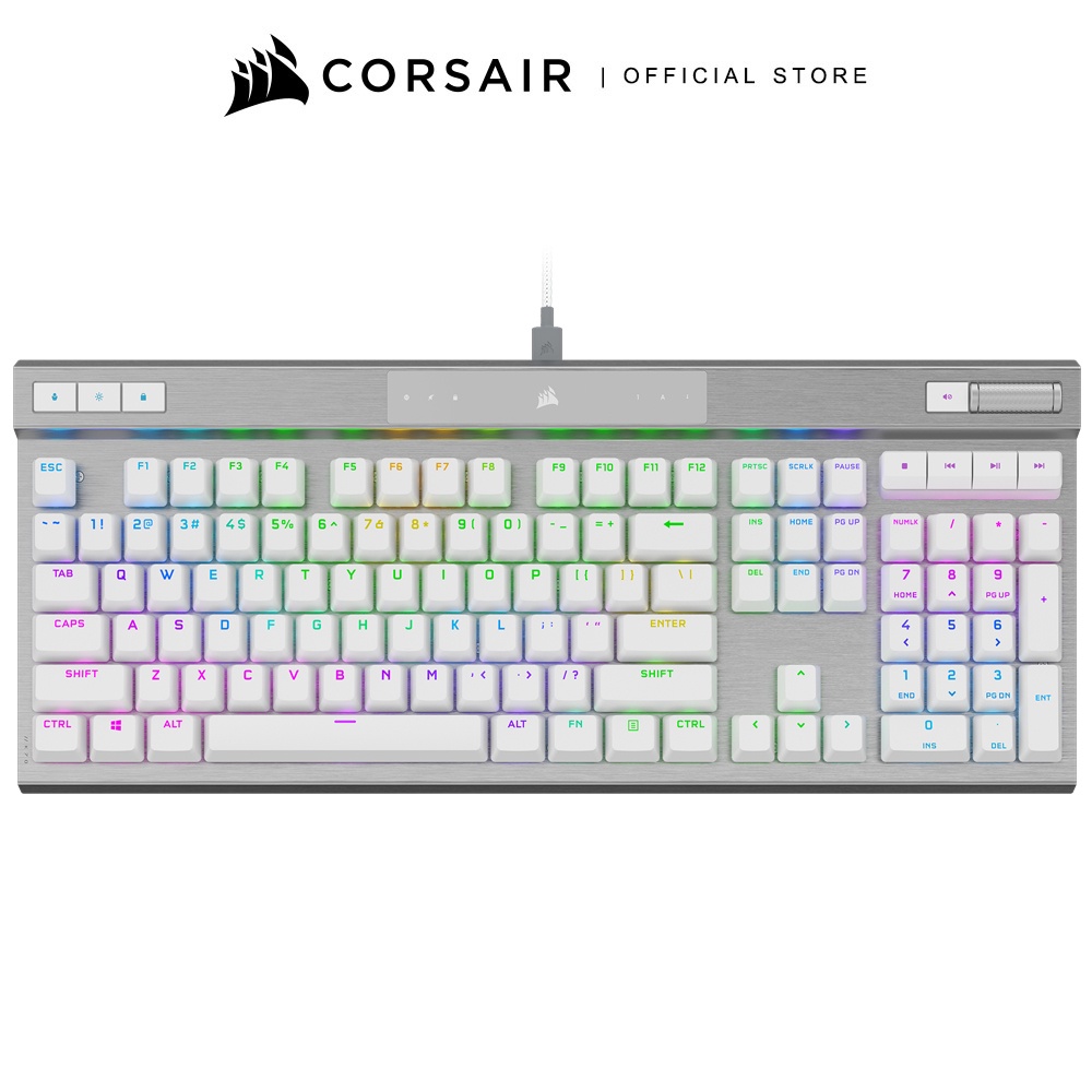 corsair-keyboard-k70-pro-rgb-gaming-white-opx-shopee-thailand