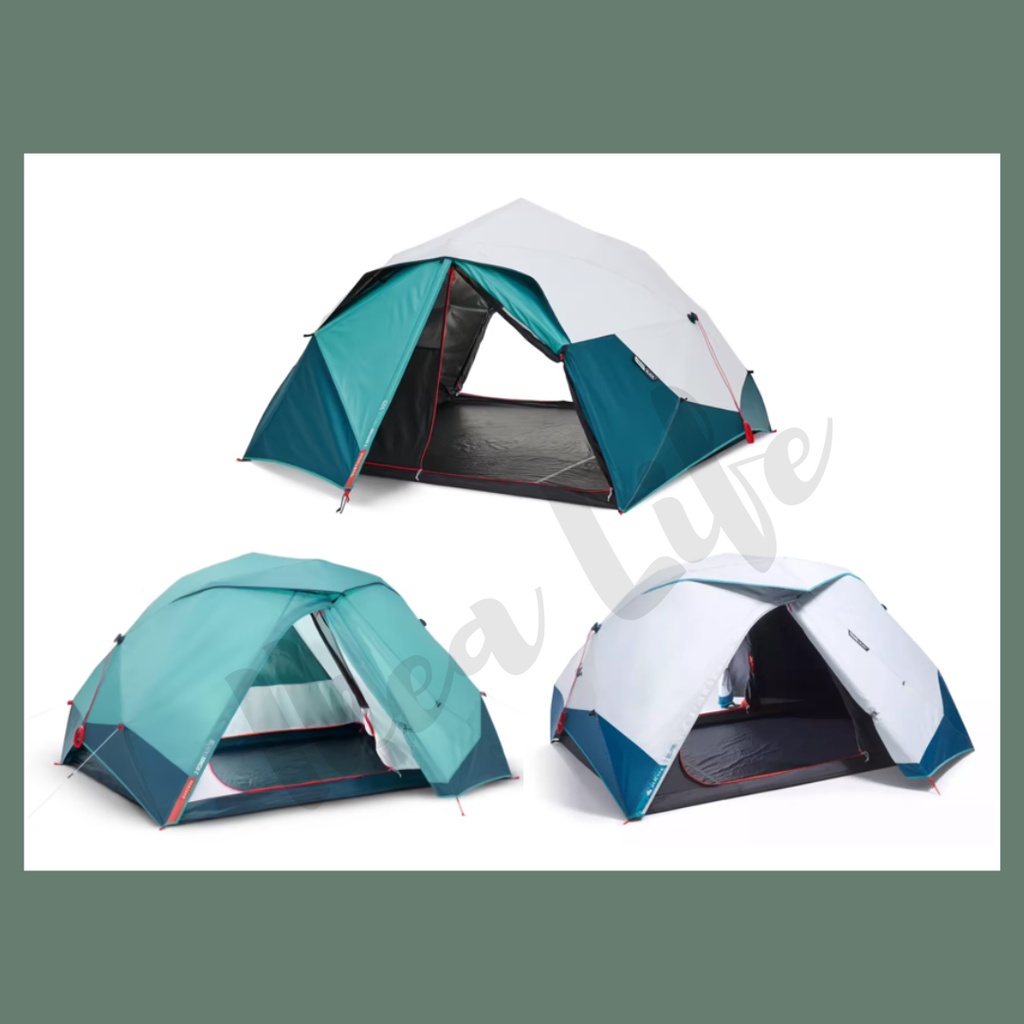 พร้อมส่ง DECATHLON เต็นท์ QUECHUA สำหรับ 2-3 คนรุ่น 2 SECONDS EASY ผ้า FRESH & BLACK