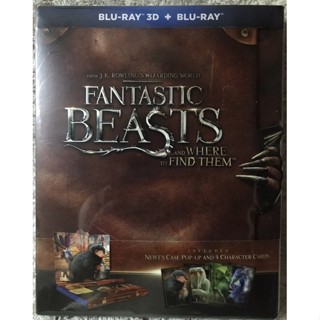 BLU-RAY 3D+Bluray : Fantastic Beasts .บลูเรย์สัตว์มหัศจรรย์และถิ่นที่อยู่ (แนวแอคชั่นผจญภัย)