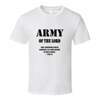 ccเสื้อยืด ผ้าฝ้าย พิมพ์ลาย Army Of The Lord Christian Jesus สีขาว สไตล์ฮิปฮอป แฟชั่นฤดูร้อน สําหรับผู้ชายcc