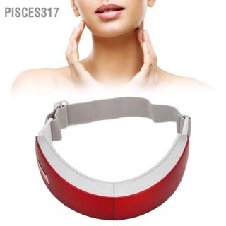 Pisces317 V Face Machine 6 Gears USB Charging Remote Control Red Blue Light Sliming Facial Lifting Belt