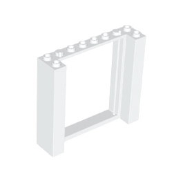 [Door] ชิ้นส่วนเลโก้ Lego Part Door, Frame 2 x 8 x 6 (80400) ราคา/ชิ้น