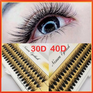 ขนตาปลอม 3D 30D 40D 10-16 มม. สําหรับแต่งหน้า 60 ชิ้น / ขนตาปลอมธรรมชาติ การต่อขนตาปลอม