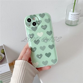 เคสโทรศัพท์มือถือ ลายหัวใจ สีเขียว สําหรับ Huawei Y9 Prime 2019 nova 5T nova 7i 7 Pro 7 SE 8 Pro SE 9 Pro P30 Pro P40 Pro P50 Pro Mate 40 Pro Mate 30 Pro Honor 20 20s 30 Pro 30s Lite เคสนิ่ม