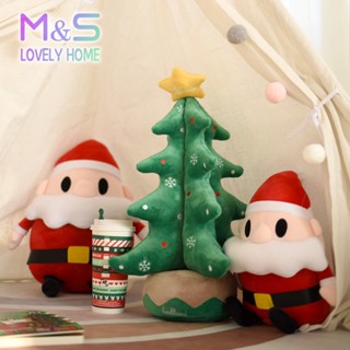 M &amp; S แม่ลูกอ่อน | หมอน ลายคริสต์มาส | ตุ๊กตาซานตาคลอส | ของตกแต่งคริสต์มาส | ต้นคริสต์มาส | หมอนเด็ก | หมอนกันชน สําหรับเด็กทารก | ตุ๊กตา | หมอนนอน | หมอน | ที่รองเอวโซฟา | ของตกแต่งห้องเด็ก