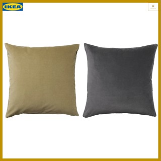 ปลอกหมอน ปลอกหมอนอิง ผ้าฝ้าย 100% ขนาด 65x65 ซม. SANELA ซอเนล่า (IKEA)