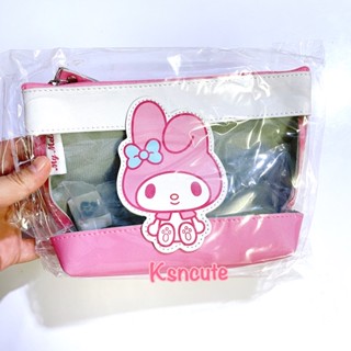 กระเป๋าดินสอ hello kitty mymelody sanrio ใบใหญ่ กระเป๋าเครื่องสำอาง