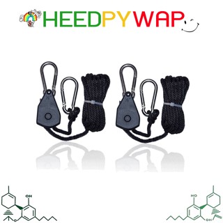 [1คู่]  พร้อมรอกตะขอสปริงแสตนเลส 1/8 YOYO ROPE HANGER ช่วยปรับระดับไฟให้เหมาะสม ใช้สำหรับแขวนไฟ LED Grow Light
