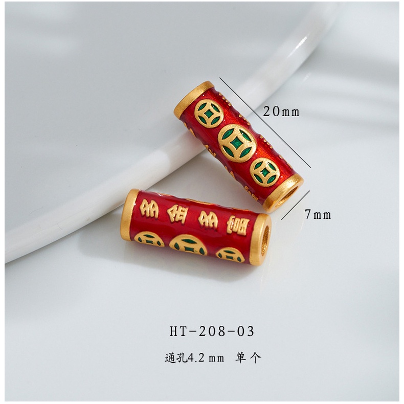 สร้อยข้อมือ ประดับลูกปัด สีทอง สไตล์โบราณ สําหรับเจ้าหน้าที่สวรรค์ diy ราคา ถูกที่สุด ดีลบีเคเค แกลเลอรีภาพที่ 9