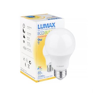 หลอด LED LUMAX ECO BULB 9 วัตต์ WARMWHITE E27