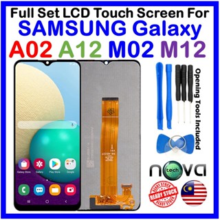 Orl NGS ชุดหน้าจอสัมผัส LCD เต็มจอ สําหรับ SAMSUNG Galaxy A02 SAMSUNG Galaxy M02 SAMSUNG Galaxy A12 SAMSUNG M12