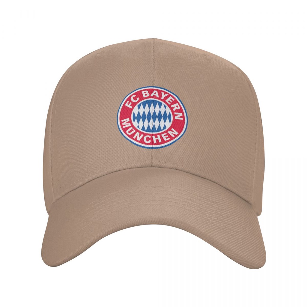 ใหม่มีจําหน่าย Bayern Munchen fc โลโก้เบสบอลหมวกผู้ชายผู้หญิงแฟชั่นโพลีเอสเตอร์สีทึบหมวกปีกโค้ง Unis