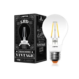 หลอด LED LAMPTAN VINTAGE WARMWHITE 4 วัตต์ สีเหลือง