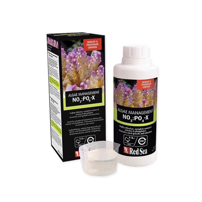 Red Sea NO3 : PO4-X ช่วยลดของเสียในตู้ทะเล 500ml.