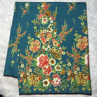 ผ้าถุง ลายดอก ปาเต๊ะ batik เย็บเรียบร้อย ผ้าคอตตอน ไม่หดน้ำ ไม่ตกสี ซิ่น (W01)
