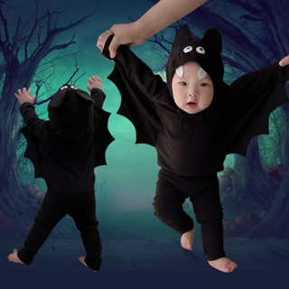 #ชุดแฟนซี #Halloween ชุด baby bat  ชุดค้างคาวน้อย เสื้อ + กางเกงแยกชิ้น #ชุดค้างคาว #ชุดฮาโลวีน