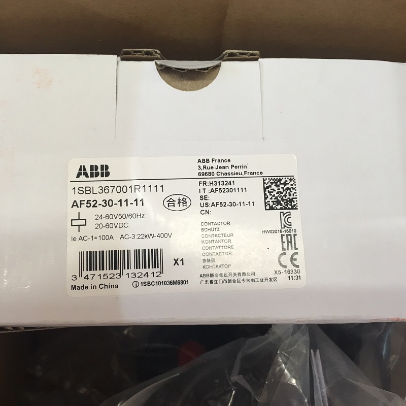 YTH ABB คอนแทคเตอร์ 3 ชั้น AF series AC/DC ดําเนินการ 1NC+1NO 52A 22kw AF52-30-11-11-12 AF52-30-11-1