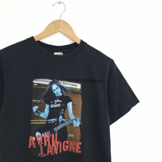เสื้อยืดน่ารักๆ วินเทจ Avril Lavigne เสื้อยืด REPRINT แขนสั้นทีของขวัญเพื่อน S-4XL V1218