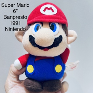 #ตุ๊กตา #ซุปเปอร์ #มารีโอ้ #Super #Mario #ป้ายชัด #ลิขสิทธิ์แท้ #ราคาในebayแพง #6” Nintendo All Star Bros Banpresto 1991