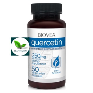 BIOVEA QUERCETIN 250 mg (Plus Vitamin C+Citrus Bioflavonoids) / 50 Vegetarian Capsules