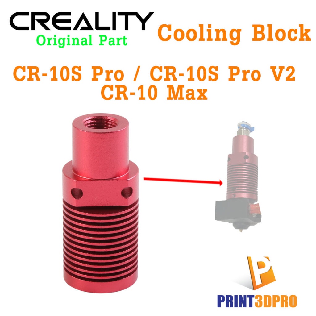 Creality Part CR-10S Pro Cooling Block , heat sink For 3D Printer CR-10S Pro,CR-10S Pro V2 ,CR-10 Ma