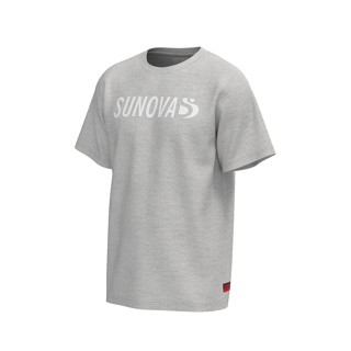 เสื้อยืด SUNOVA สีเทา โลโก้ขาว T-Shirt SUNOVA Hemp Hemp Logo White Size