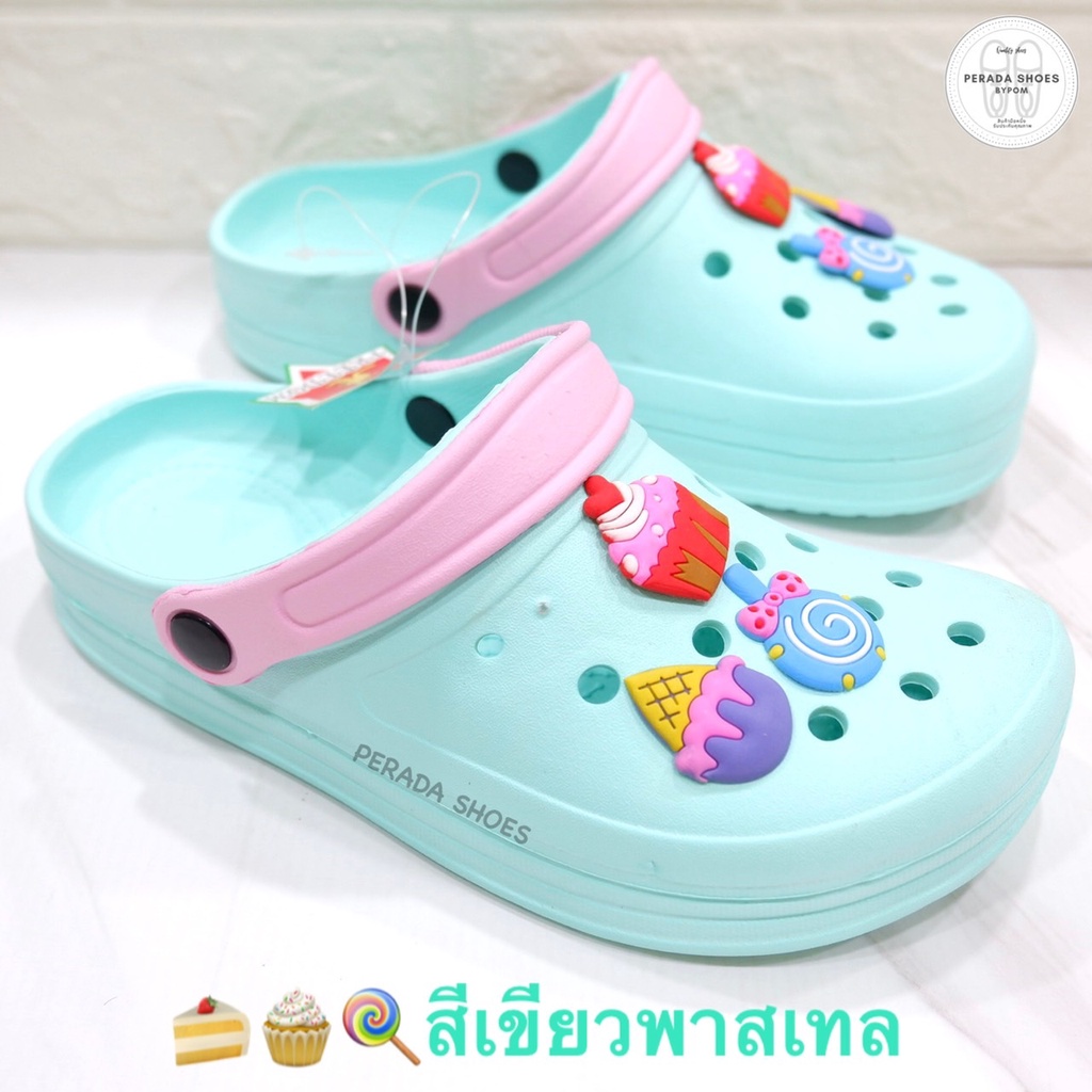 89 บาท เท่านั้น (สุ่มลาย) รองเท้าหัวโต สีพาสเทล ให้เลือกจ้า ไซส์ 36-39