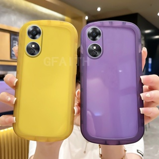 เคสโทรศัพท์มือถือแบบนิ่ม ใส กันรอยกล้อง หลากสี สําหรับ OPPO Reno8T 5G Reno8 T 4G Reno 8T 2023