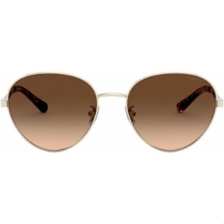 แว่นกันแดด COACH-HC7114 L1148 900574 Aviator Sunglasses Light Gold Dark Brown Gradient ของใหม่มือ1 ของแท้100%