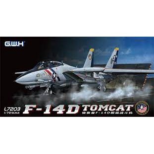 Aircraft Model G.W.H Great Wall Hobby 1/72 L7203 F-14D US Navy VF-2 Bounty Hunters