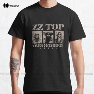 เสื้อขาว ใหม่ Zz Top อเมริกันร็อควงคลาสสิกเสื้อยืดผ้าฝ้ายเสื้อยืดเสื้อเชิ้ต S-5Xl Unisex