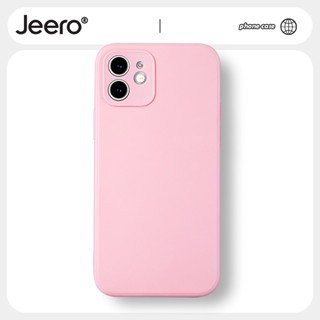 JEERO เคสไอโฟน เคสซิลิโคนนุ่มกันกระแทก เคสโทรศัพท์ Compatible for iPhone 14 13 12 11 Pro Max SE 2020 X XR XS 8 7 ip 6S 6 Plus