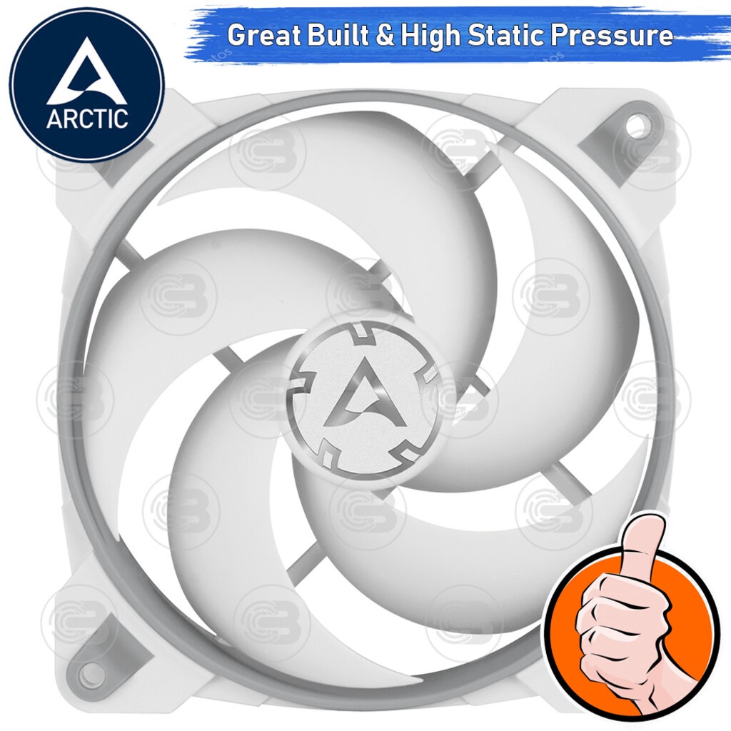 CoolBlasterThai ARCTIC PC Fan Case BioniX P120 Grey-White Pressure ...