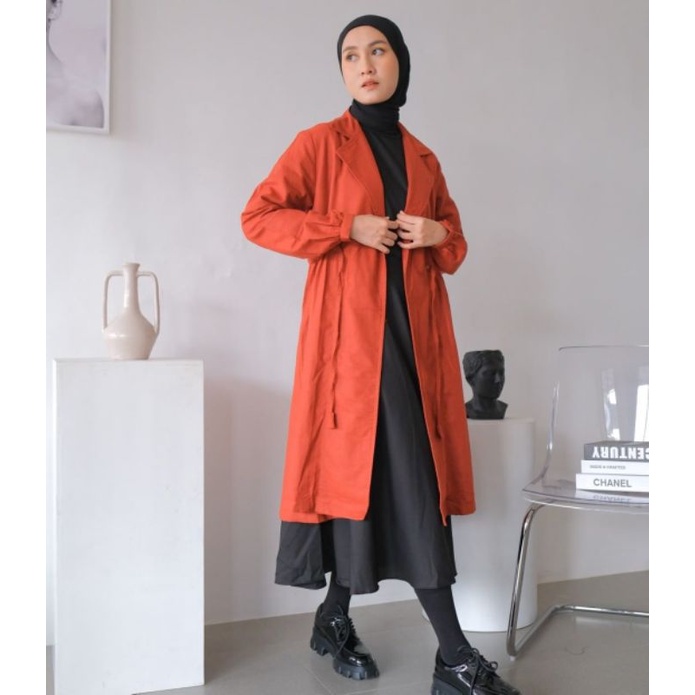 ขายส่ง Blazer Coat Muslimah Cool Jacket Arami Brick Coat