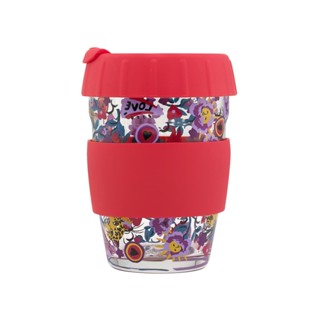 Cath Kidston Glass Travel Cup Pinball Ditsy Purple