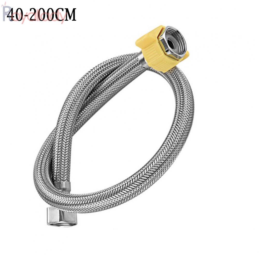 #ROYALLADY#Water Heater Basin Faucet Toilet Soft Inlet Hose  Pipe Cold Hot Stainless Steel