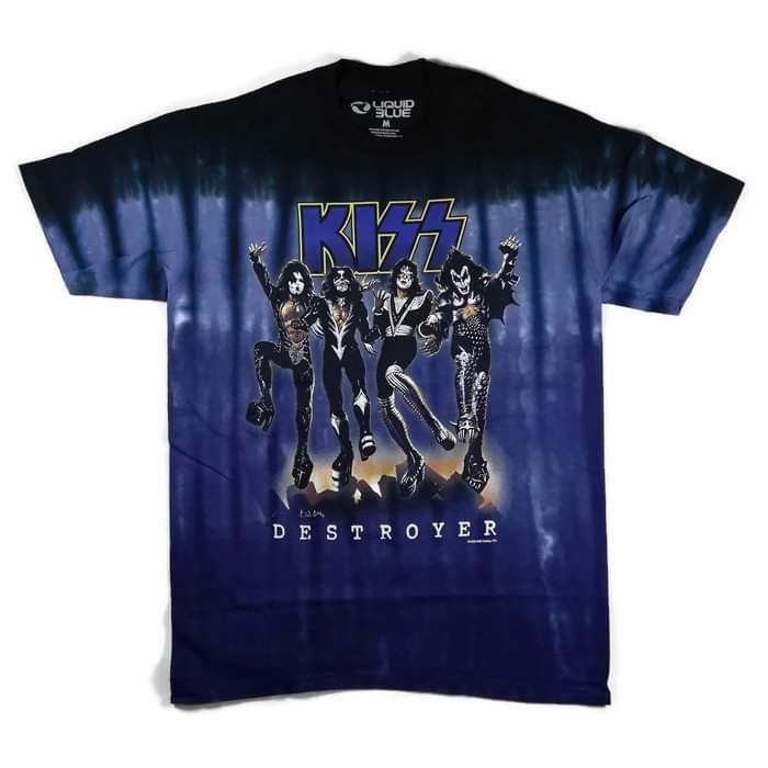 เสื้อยืดLiquidblue รวมวงKISS มือ1ลิขสิทธิ์แท้ จากอเมริกา