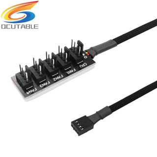 อะแดปเตอร์พัดลมระบายความร้อน CPU HUB Splitter PC 1 to 5 4-Pin PWM 40 ซม.