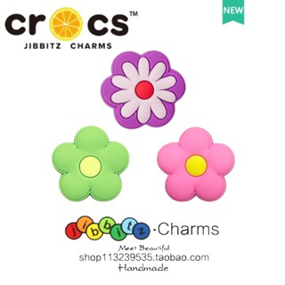 jibbitz crocs charms แท้ ตัวติดรองเท้า  ดอกไม้ซีรีส์ DIY รองเท้า ดอกไม้ อุปกรณ์ตกแต่ง crocs ปุ่ม