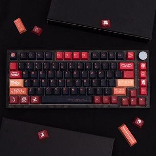 Gmk Zixia ปุ่มกดคีย์บอร์ด 130 คีย์ DYE-SUB PBT Cherry Profile ภาษาอังกฤษ สําหรับคีย์บอร์ด Mechanical