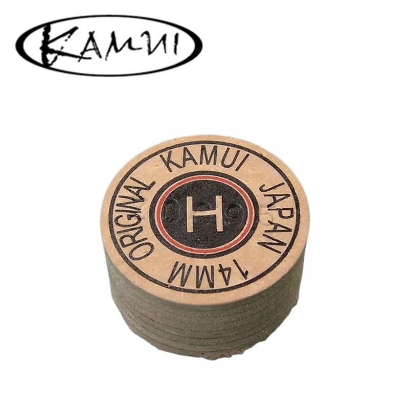 Kamui หัวคิวพูลคามุย สีน้ำตาล ขนาด 14 มม. แข็ง Original Cue Tip 14mm Hard
