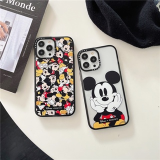 Casetify 【Disney mickey】เคสโทรศัพท์มือถือ พลาสติก TPU กันกระแทก ลายตัวอักษร สําหรับ iPhone 14 plus 14 pro Max 13 12 pro Max 11