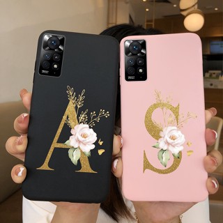 เคสโทรศัพท์มือถือ ซิลิโคน TPU ผิวด้าน ลายตัวอักษรน่ารัก สําหรับ Xiaomi Redmi Note 11 Pro Xiaomi Redmi Note 11 Pro 4G 5G