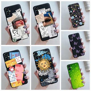 Tecno Camon 19 / Camon 19 Pro 4G / Camon 19 Pro 5G เคสโทรศัพท์ซิลิโคน TPU แบบนิ่ม ลายฉลากศิลปะ สีดํา