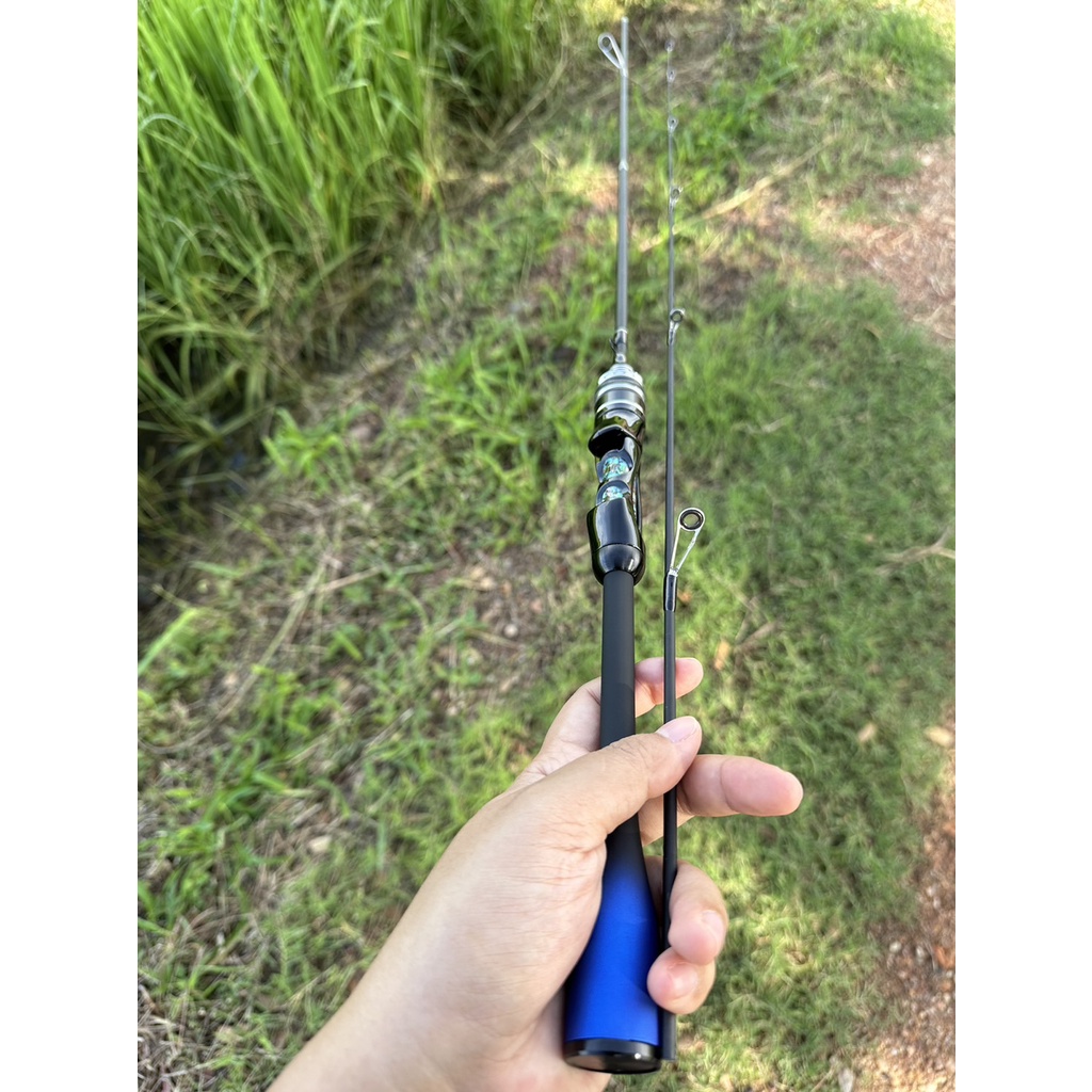 คันเบ็ด UL เวท3-8 ด้ามเบสบอล มีสีเเดงกับน้ำเงิน - รูปที่ 2