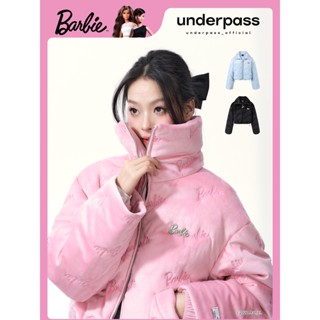 [New Arrival 30.09 Pre-Sale] Underpass X Barbie Velvet Print Embroidered Jacket แจ็คเก็ตกันหนาว กันหนาวบาร์บี้